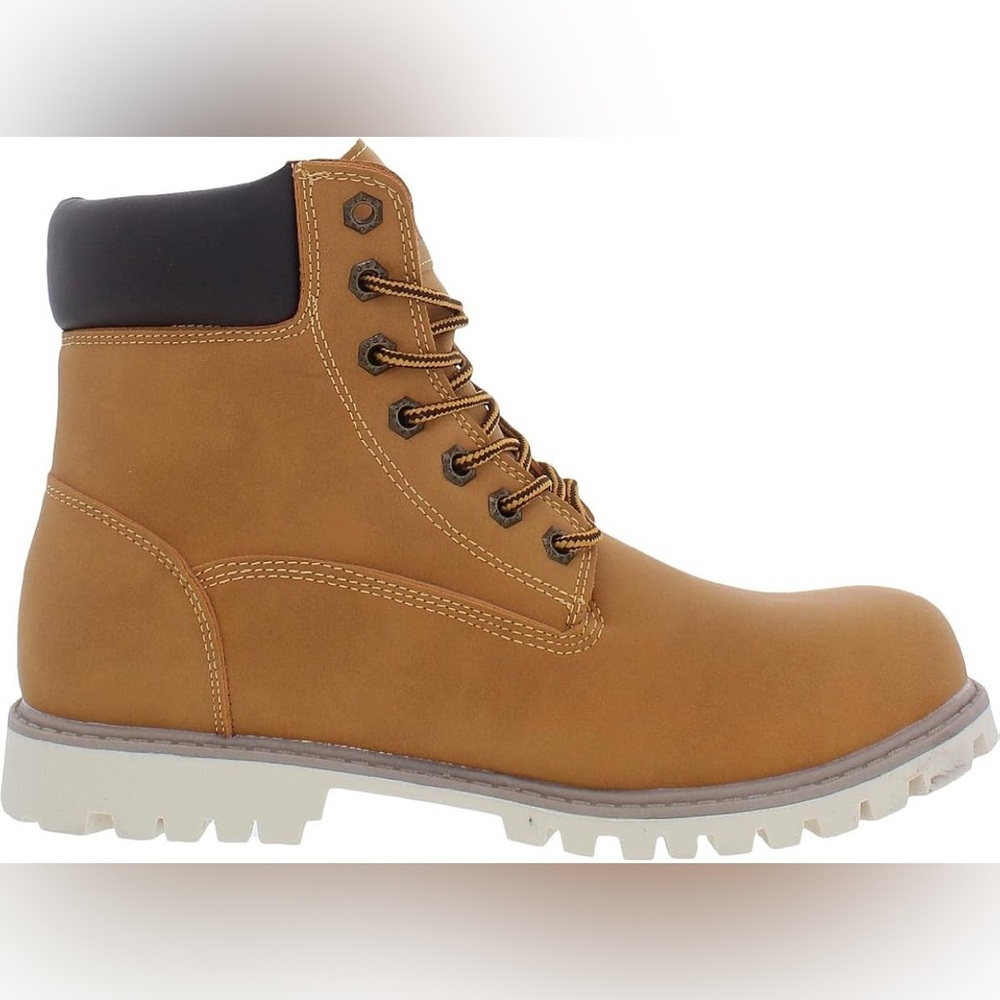 U.S. Polo Assn. Owen High Work Boots Men’s Size 10 Tan Lace-Up - Picture 4 of 10